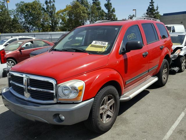 1D4HD48N25F586853 - 2005 DODGE DURANGO SL RED photo 2