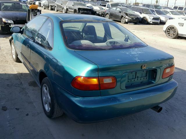 1HGEJ1123SL008864 - 1995 HONDA CIVIC EX GREEN photo 3