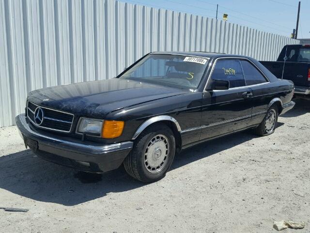 WDBCA45D1HA314502 - 1987 MERCEDES-BENZ 560 SEC BLACK photo 2