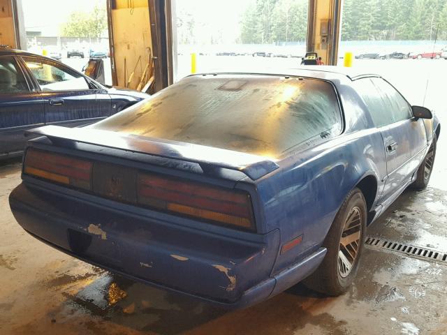 1G2FS23E6ML244316 - 1991 PONTIAC FIREBIRD B BLUE photo 4