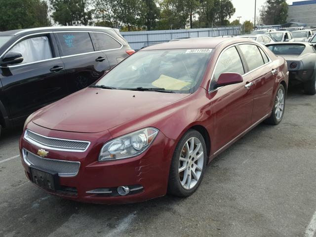 1G1ZE5EB8AF142409 - 2010 CHEVROLET MALIBU LTZ 红色 照片 2