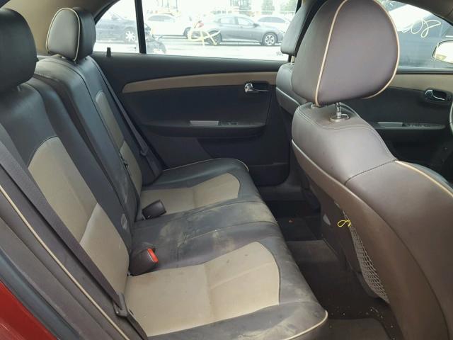 1G1ZE5EB8AF142409 - 2010 CHEVROLET MALIBU LTZ 红色 照片 6