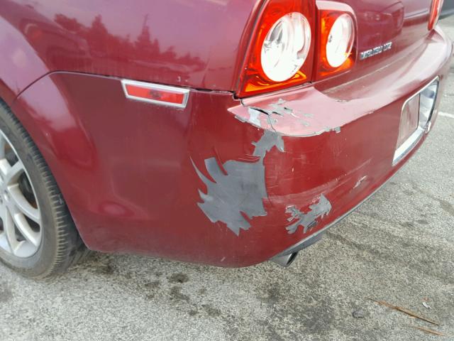 1G1ZE5EB8AF142409 - 2010 CHEVROLET MALIBU LTZ 红色 照片 9