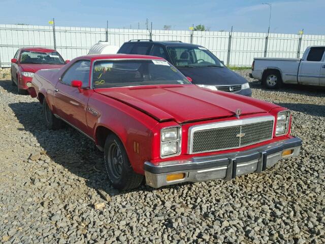 1D80V6Z440367 - 1977 CHEVROLET EL CAMINO RED photo 1