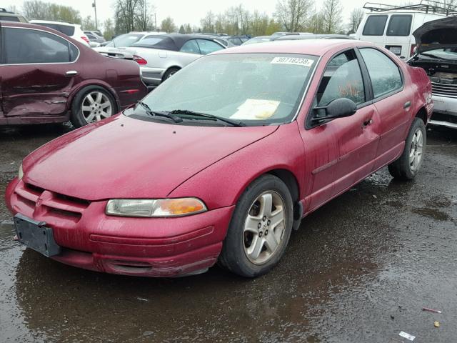 1B3EJ46X8TN248665 - 1996 DODGE STRATUS RED photo 2