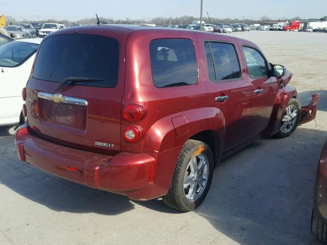 3GNCA23B59S562721 - 2009 CHEVROLET HHR LT MAROON photo 4