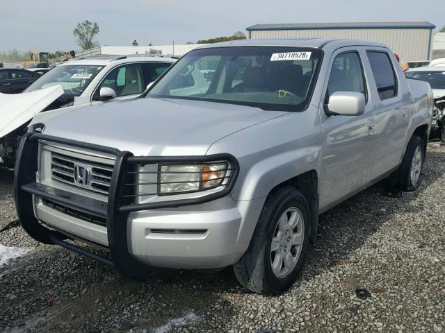 2HJYK16596H500292 - 2006 HONDA RIDGELINE SILVER photo 2