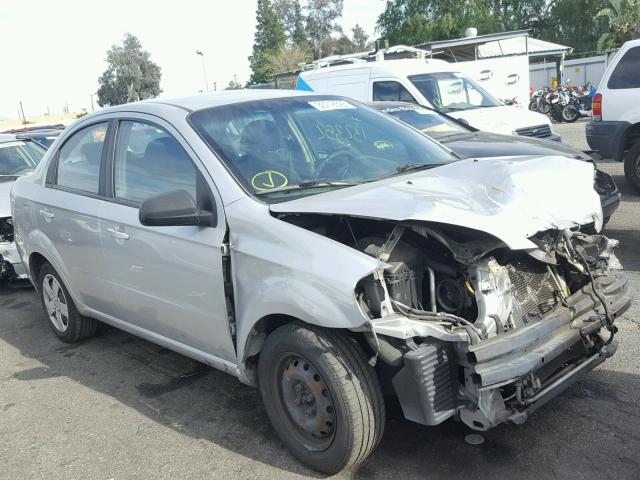 KL1TD5DE1AB126367 - 2010 CHEVROLET AVEO LS SILVER photo 1