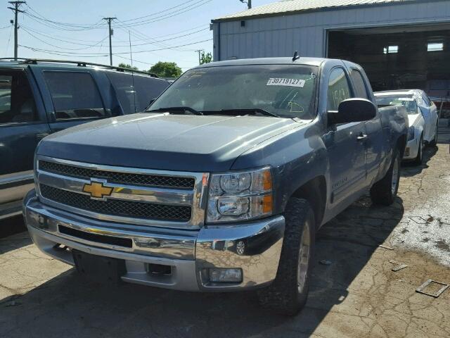 1GCRKSE78CZ313042 - 2012 CHEVROLET SILVERADO BLUE photo 2