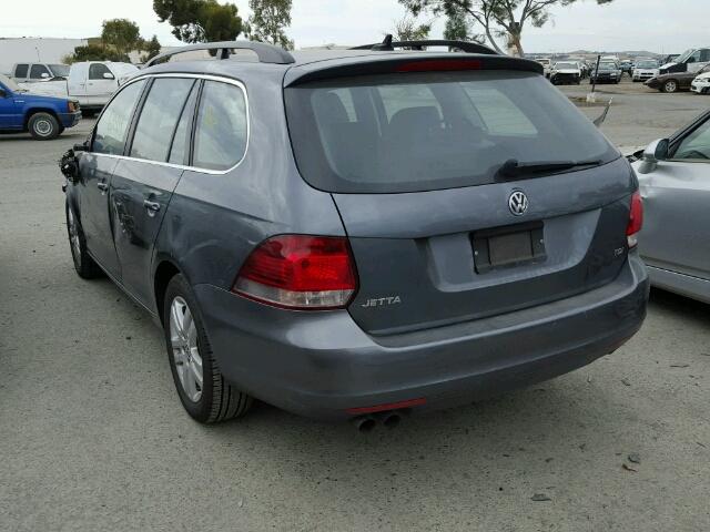 3VWPL7AJ1DM659789 - 2013 VOLKSWAGEN JETTA TDI GRAY photo 3