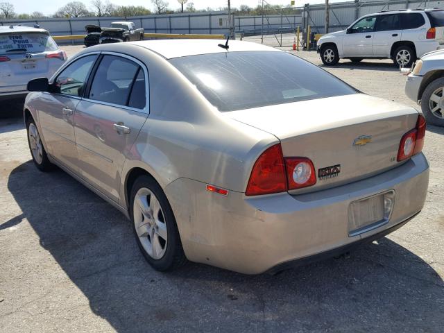 1G1ZG57B09F103848 - 2009 CHEVROLET MALIBU LS თაფლისფერი ფოტო 3