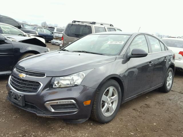 1G1PC5SB7F7169166 - 2015 CHEVROLET CRUZE LT CHARCOAL photo 2