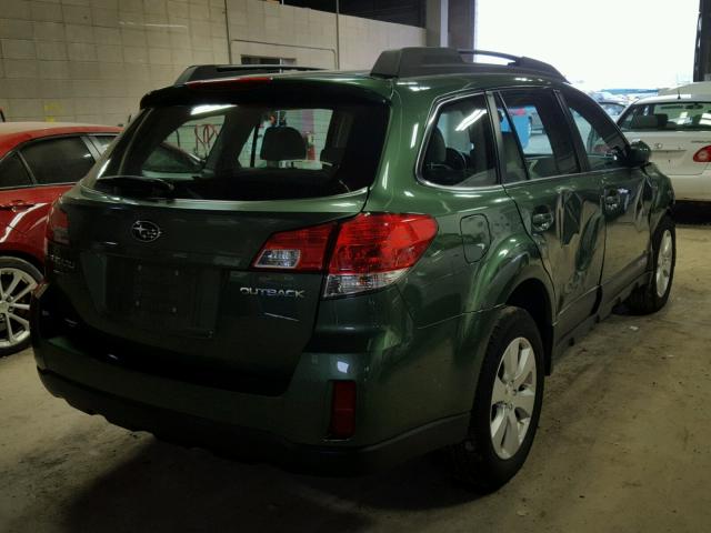 4S4BRCAC1C3272175 - 2012 SUBARU OUTBACK 2. GREEN photo 4