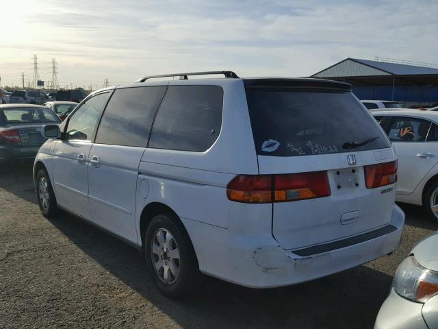 5FNRL18894B134950 - 2004 HONDA ODYSSEY EX WHITE photo 3