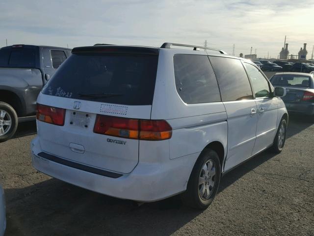 5FNRL18894B134950 - 2004 HONDA ODYSSEY EX WHITE photo 4