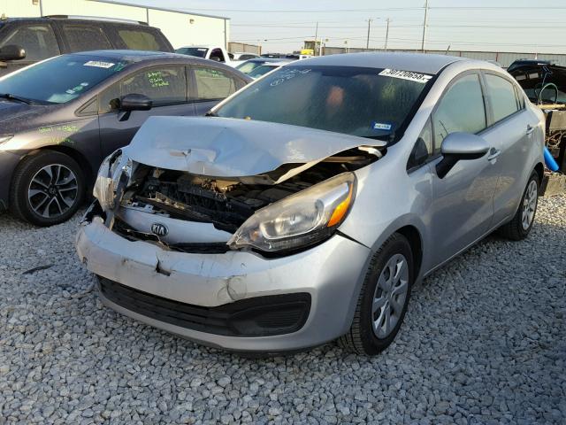 KNADM4A37D6239633 - 2013 KIA RIO LX Մոխրագույն լուսանկար 2