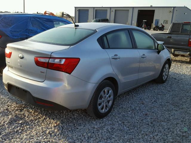 KNADM4A37D6239633 - 2013 KIA RIO LX Մոխրագույն լուսանկար 4