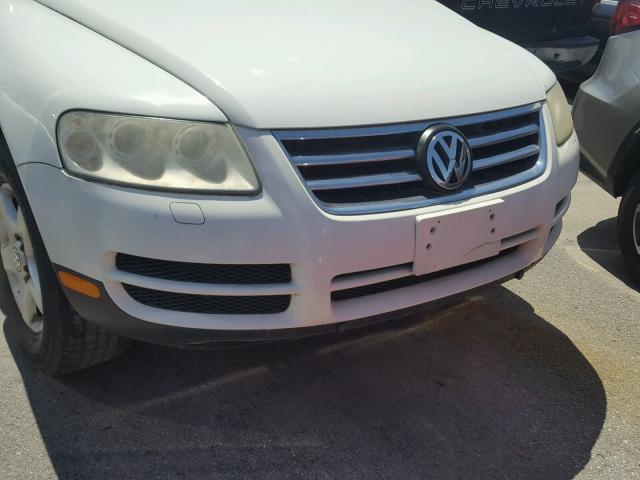 WVGBC77L94D082202 - 2004 VOLKSWAGEN TOUAREG 3. WHITE photo 10