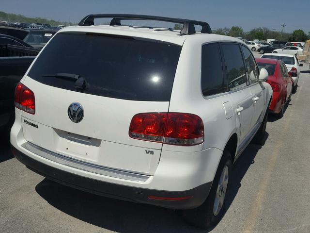 WVGBC77L94D082202 - 2004 VOLKSWAGEN TOUAREG 3. WHITE photo 4