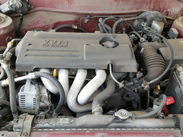1Y1SK5280YZ419827 - 2000 CHEVROLET GEO PRIZM 红色 照片 7