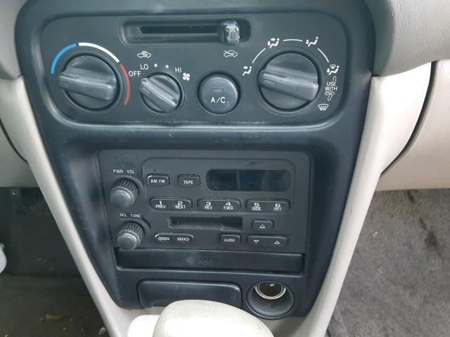 1Y1SK5280YZ419827 - 2000 CHEVROLET GEO PRIZM 红色 照片 9