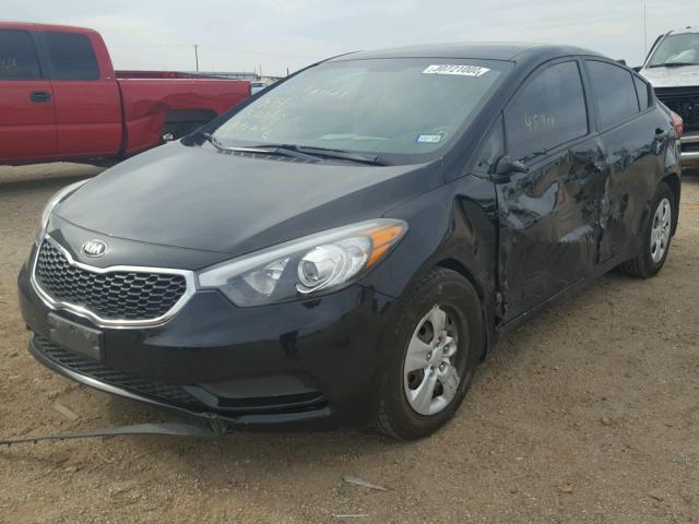 KNAFK4A67F5312789 - 2015 KIA FORTE LX BLACK photo 2