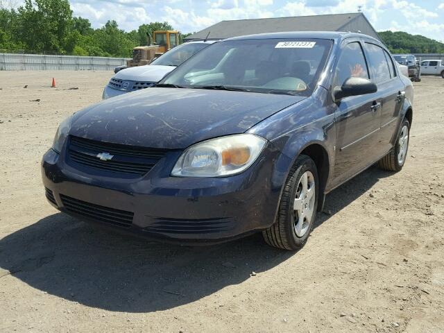 1G1AK58FX87123787 - 2008 CHEVROLET COBALT LS BLUE photo 2