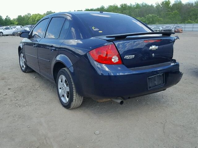 1G1AK58FX87123787 - 2008 CHEVROLET COBALT LS BLUE photo 3