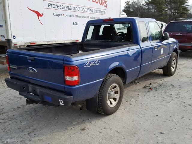 1FTLR1FE5BPA04941 - 2011 FORD RANGER SUP BLUE photo 4