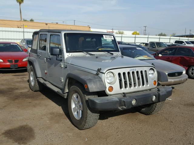 1J4GA39137L147053 - 2007 JEEP WRANGLER X GRAY photo 1