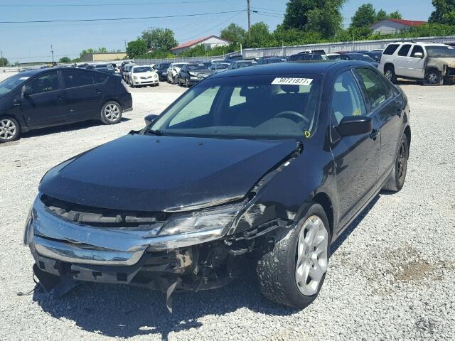 3FAHP0HA4BR185464 - 2011 FORD FUSION BLACK photo 2