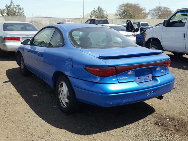 3FAKP1132YR140197 - 2000 FORD ESCORT ZX2 BLUE photo 3