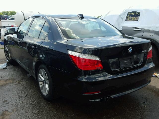 WBANV9C5XAC138564 - 2010 BMW 535XI BLACK photo 3