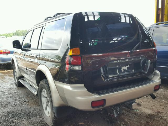 JA4LS31H7YP811496 - 2000 MITSUBISHI MONTERO SP BLACK photo 3