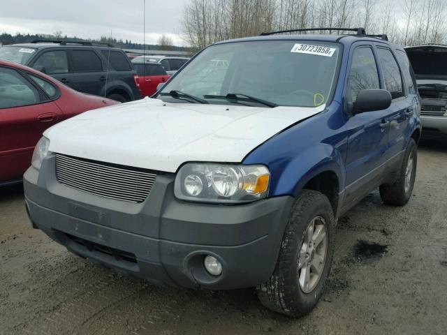 1FMYU93167KA03513 - 2007 FORD ESCAPE XLT BLUE photo 2