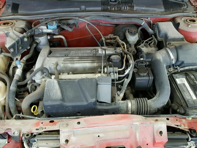 1G1JF12F057183949 - 2005 CHEVROLET CAVALIER L RED photo 7
