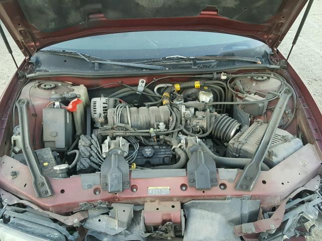 1G2WP52K73F129098 - 2003 PONTIAC GRAND PRIX MAROON photo 7