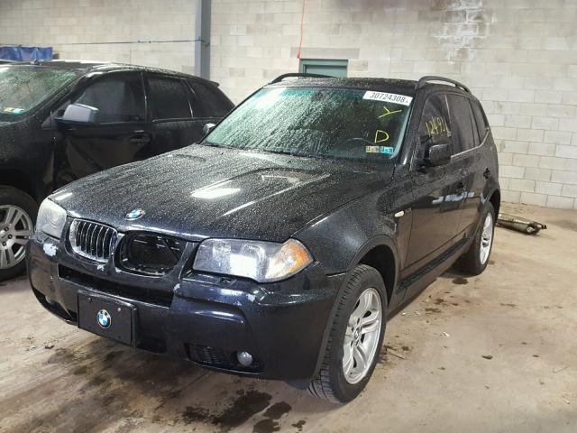 WBAPA93446WG83637 - 2006 BMW X3 3.0I BLACK photo 2