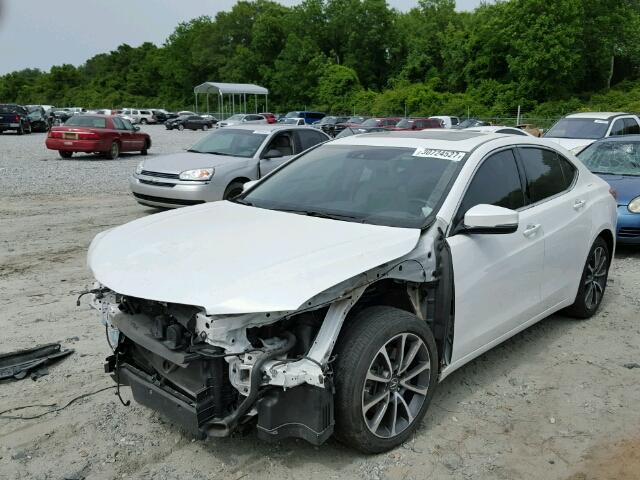 19UUB2F58FA011598 - 2015 ACURA TLX TECH WHITE photo 2