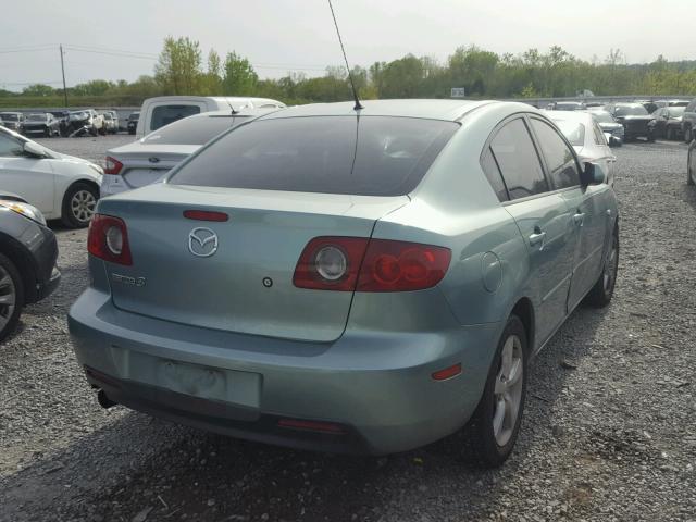 JM1BK12F841168477 - 2004 MAZDA 3 I TEAL photo 4