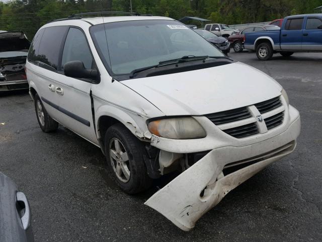 1D4GP45R05B386233 - 2005 DODGE CARAVAN SX WHITE photo 1