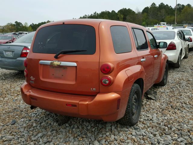 3GNDA13DX7S612316 - 2007 CHEVROLET HHR LS ORANGE photo 4