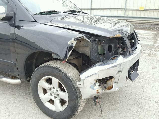 5N1AA08B04N726582 - 2004 NISSAN ARMADA SE BLACK photo 9