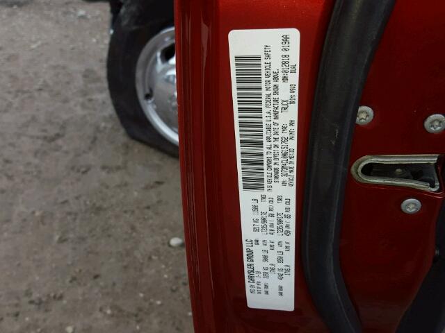 3D73M4CL0AG151762 - 2010 DODGE RAM 3500 RED photo 10