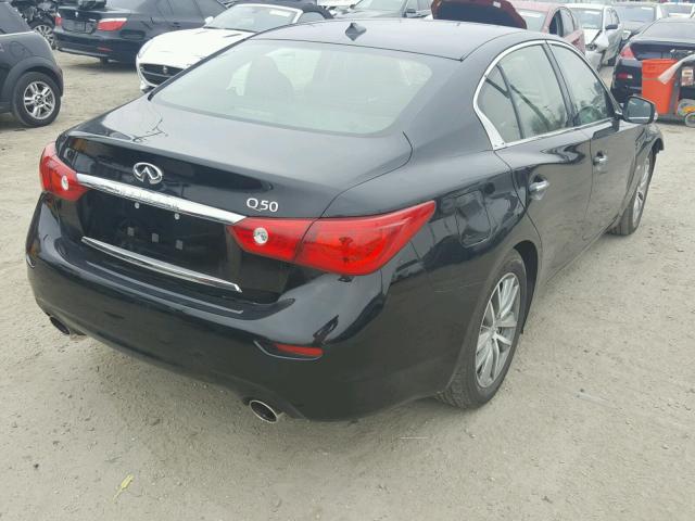 JN1BV7AP8FM350852 - 2015 INFINITI Q50 BASE BLACK photo 4