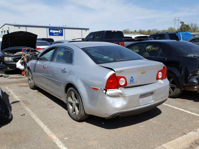 1G1ZC5EU4CF295010 - 2012 CHEVROLET MALIBU 1LT SILVER photo 3