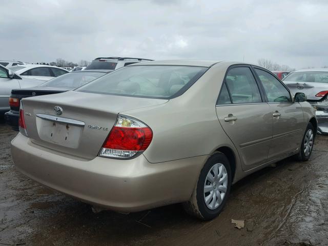 4T1BE32K05U050211 - 2005 TOYOTA CAMRY LE TAN photo 4