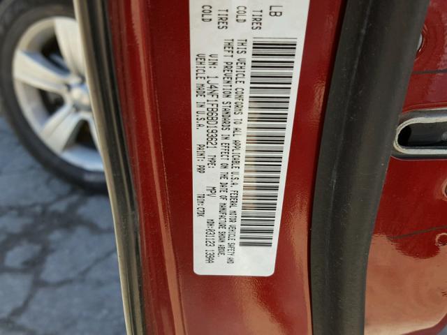 1J4NF1FB6BD193621 - 2011 JEEP COMPASS SP MAROON photo 10