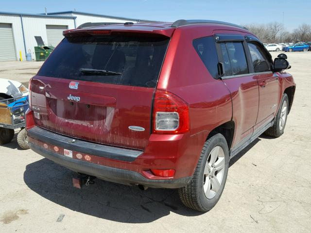 1J4NF1FB6BD193621 - 2011 JEEP COMPASS SP MAROON photo 4