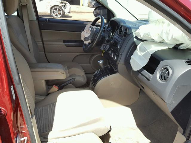 1J4NF1FB6BD193621 - 2011 JEEP COMPASS SP MAROON photo 5